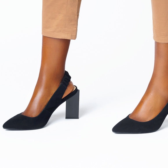 Suede leather sling backs - Picture 4 of 5